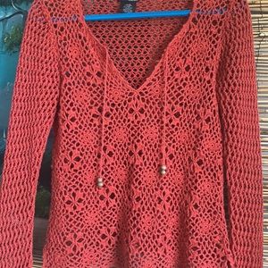 Boho Crochet Flower Pattern Sweater